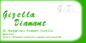 gizella diamant business card